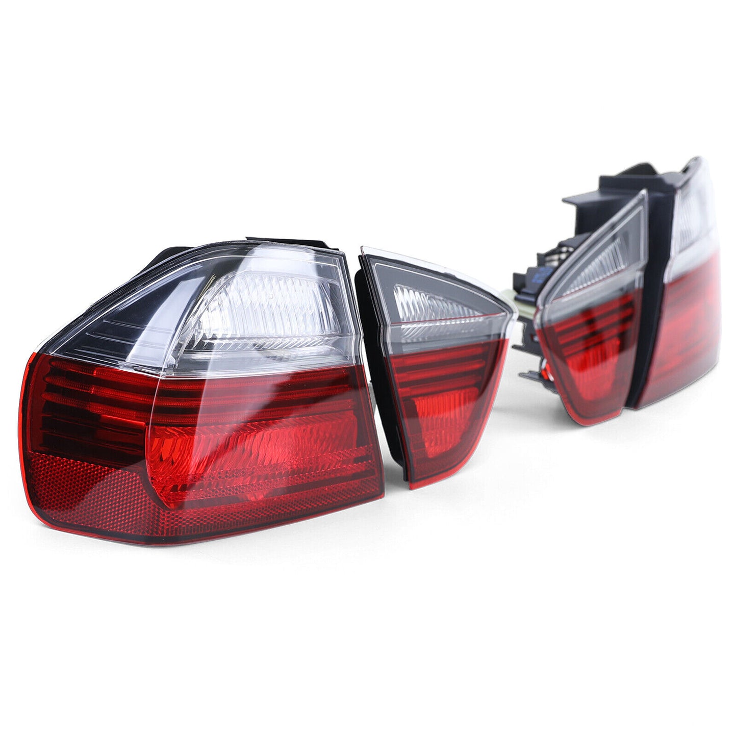 Rear lights suitable for BMW 5 Series E39 sedan 95-00 red black Glass 
