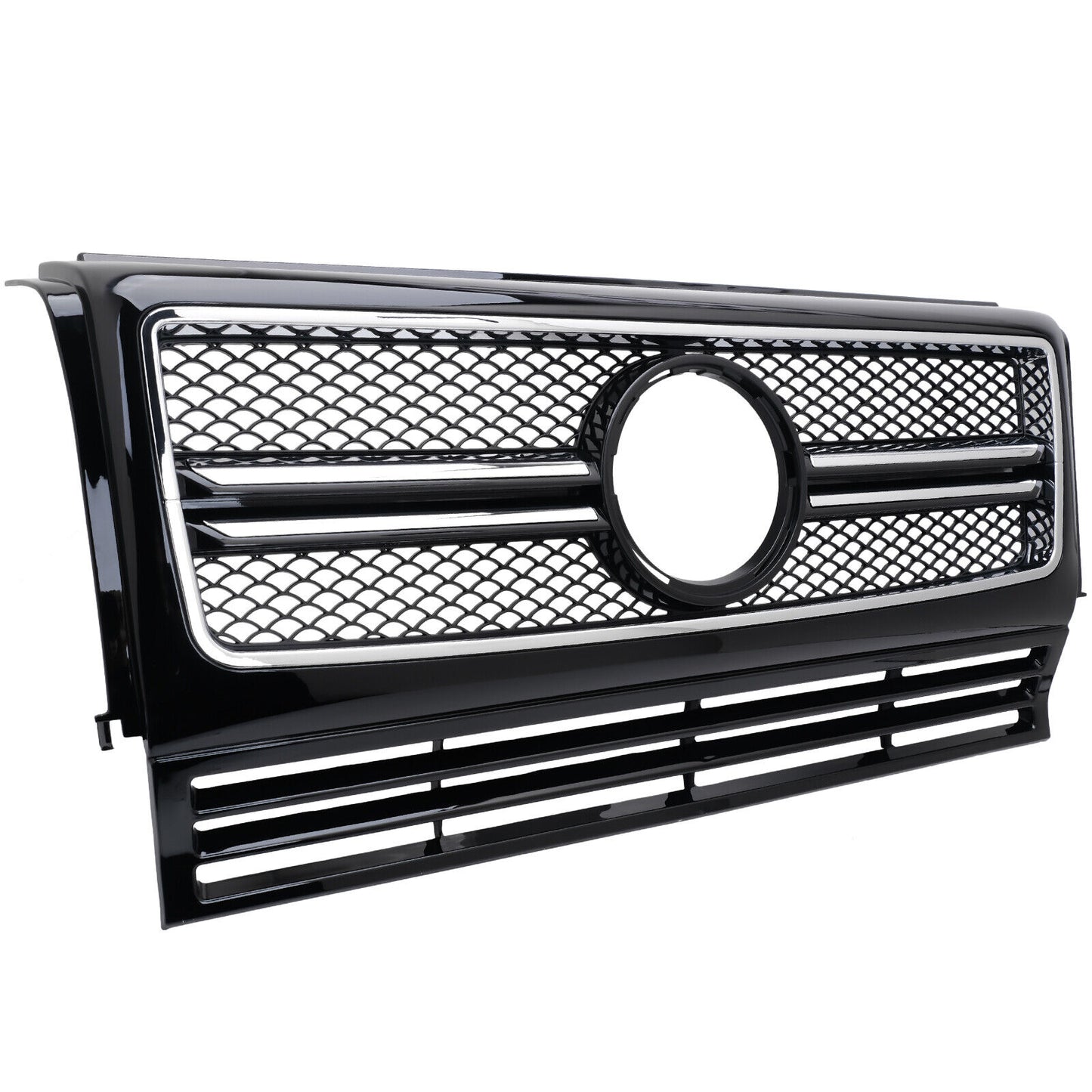 Griglia GT Panamericana adatta per Mercedes Sport W463 anteriore 12 argento nero