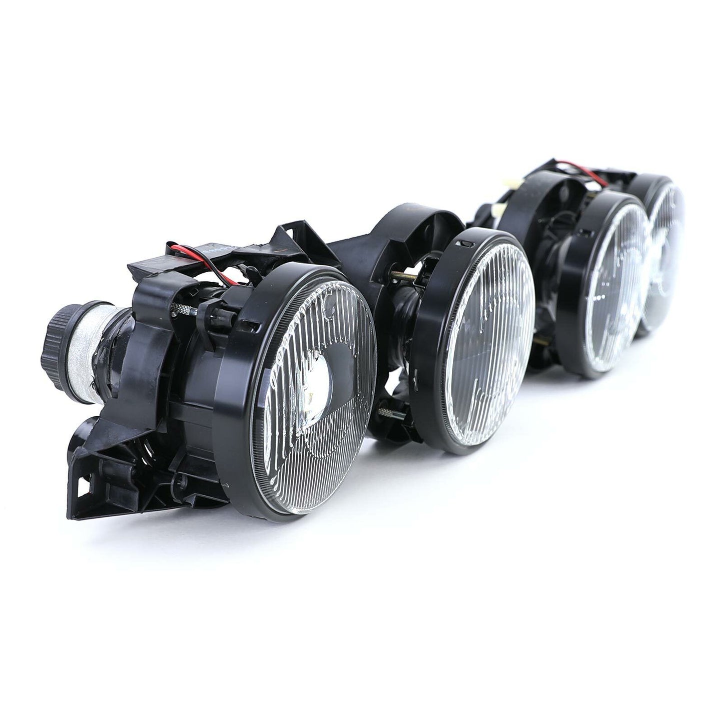 H1 Headlights H1 Pair Black Suitable For BMW 3 Series E30 87-93
