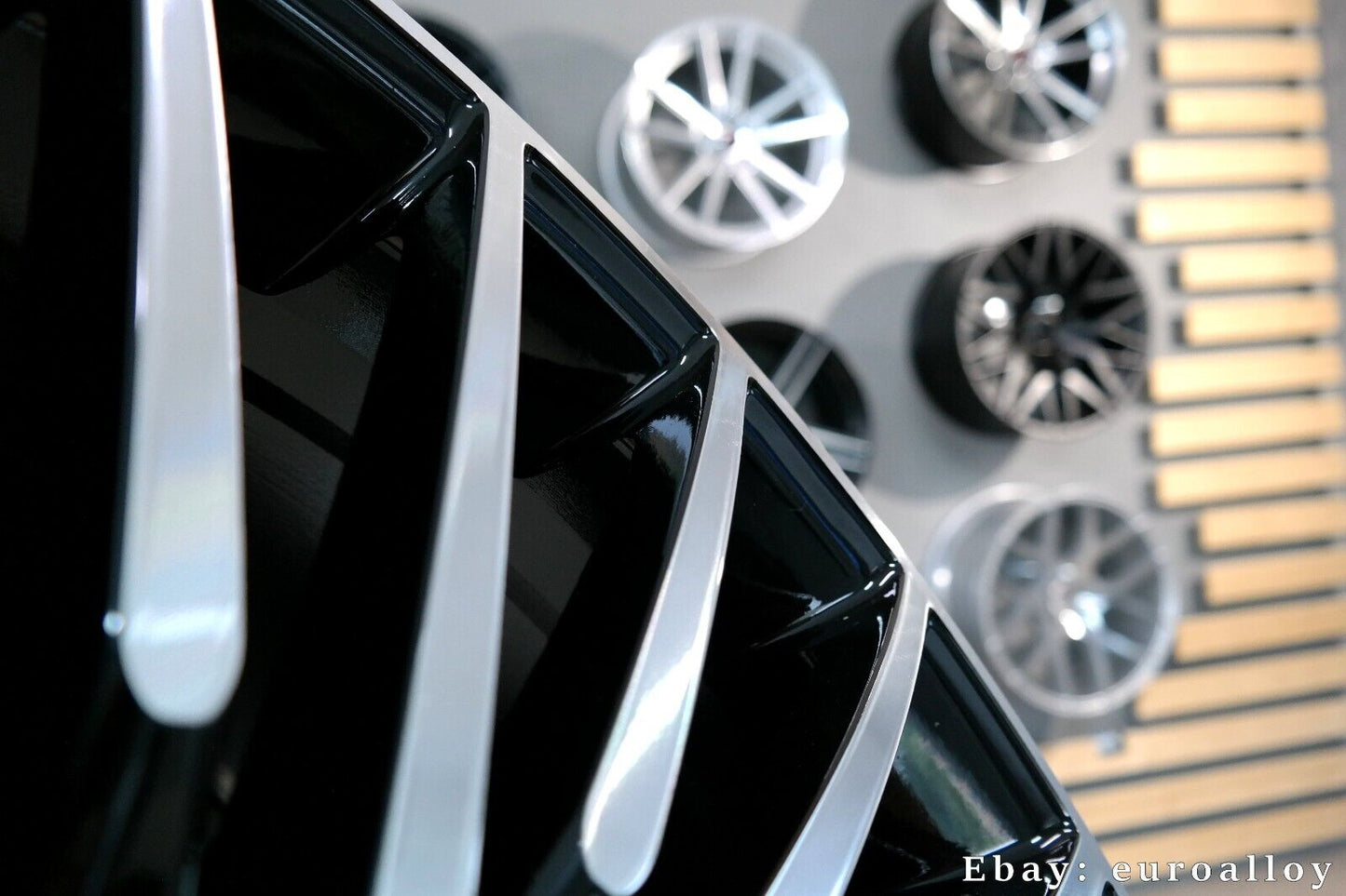 Nuovo 22 inch 5x112 Stile AMG Multi Raggi Nero Ruote per Mercedes E S Classe