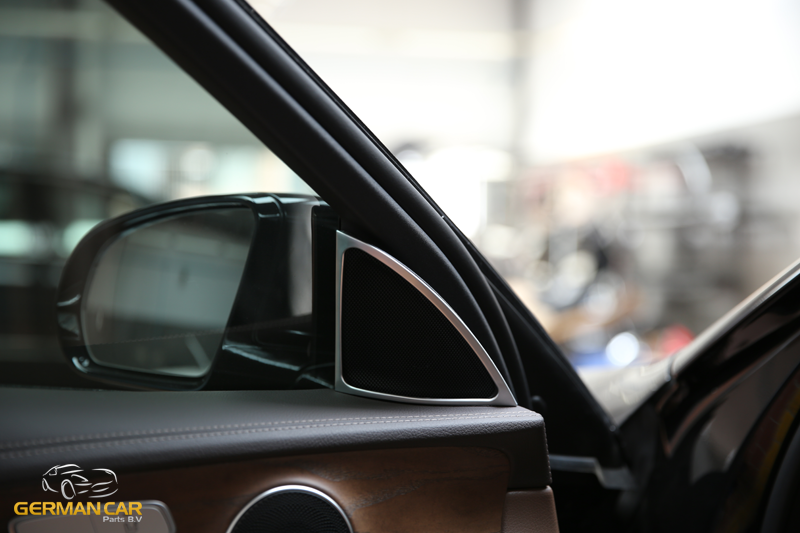 Per Mercedes W212 Classe E altoparlanti telaio cromato pannello porte anteriori