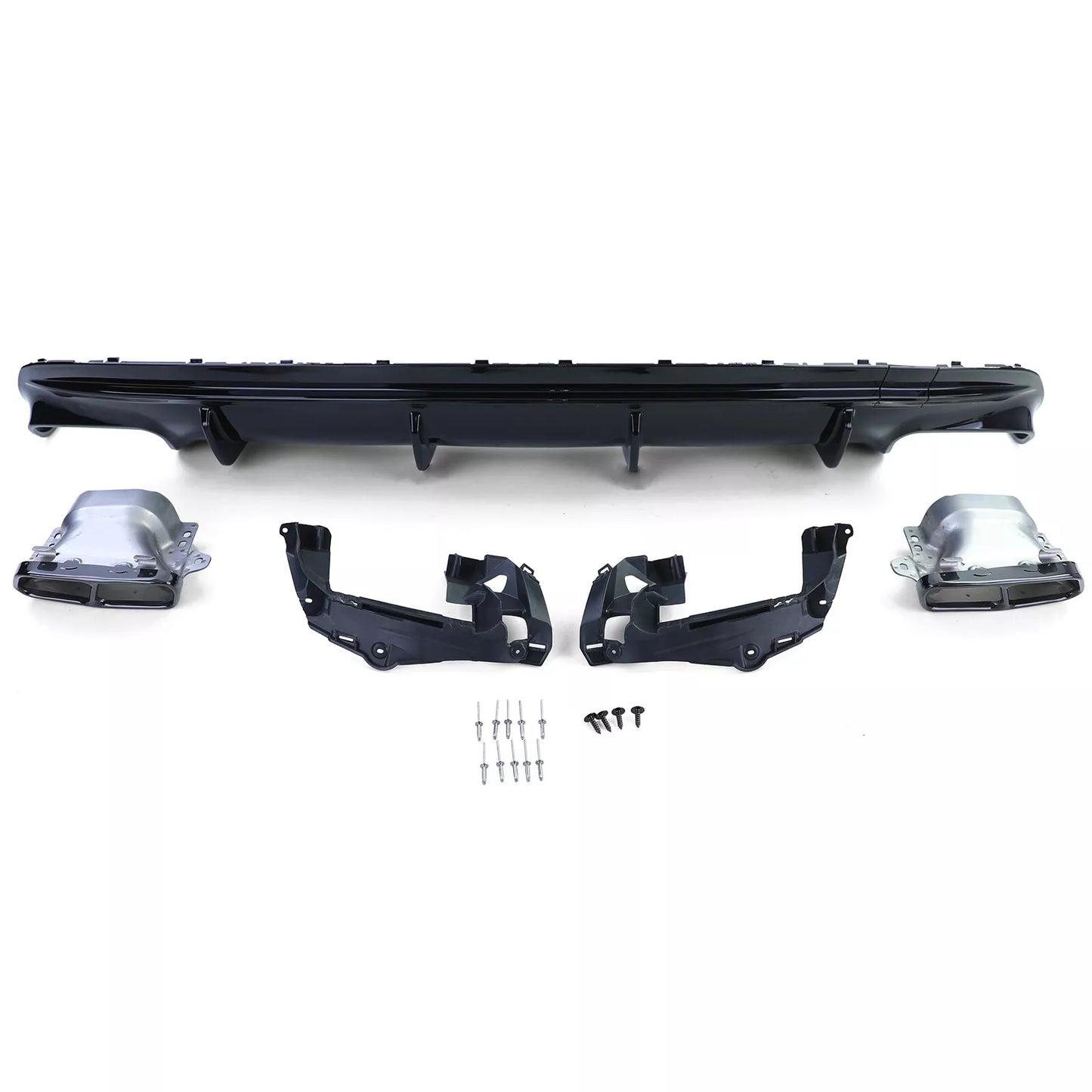 💎Sport diffuser and black exhaust tips for Mercedes CLA C117 13-19💎