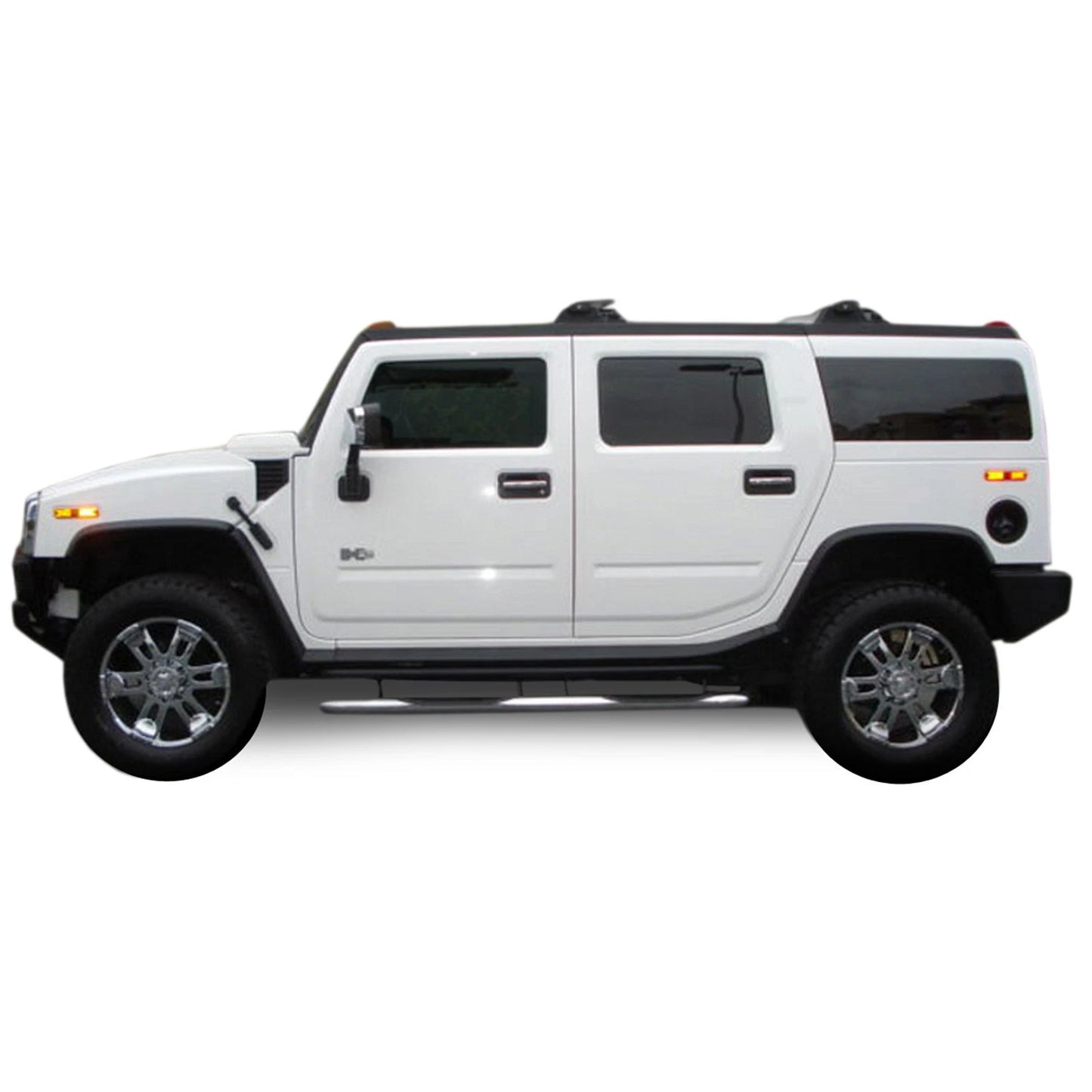 💫ART.5445 Pedane Laterali Inox per Hummer H2 2003-2008💫