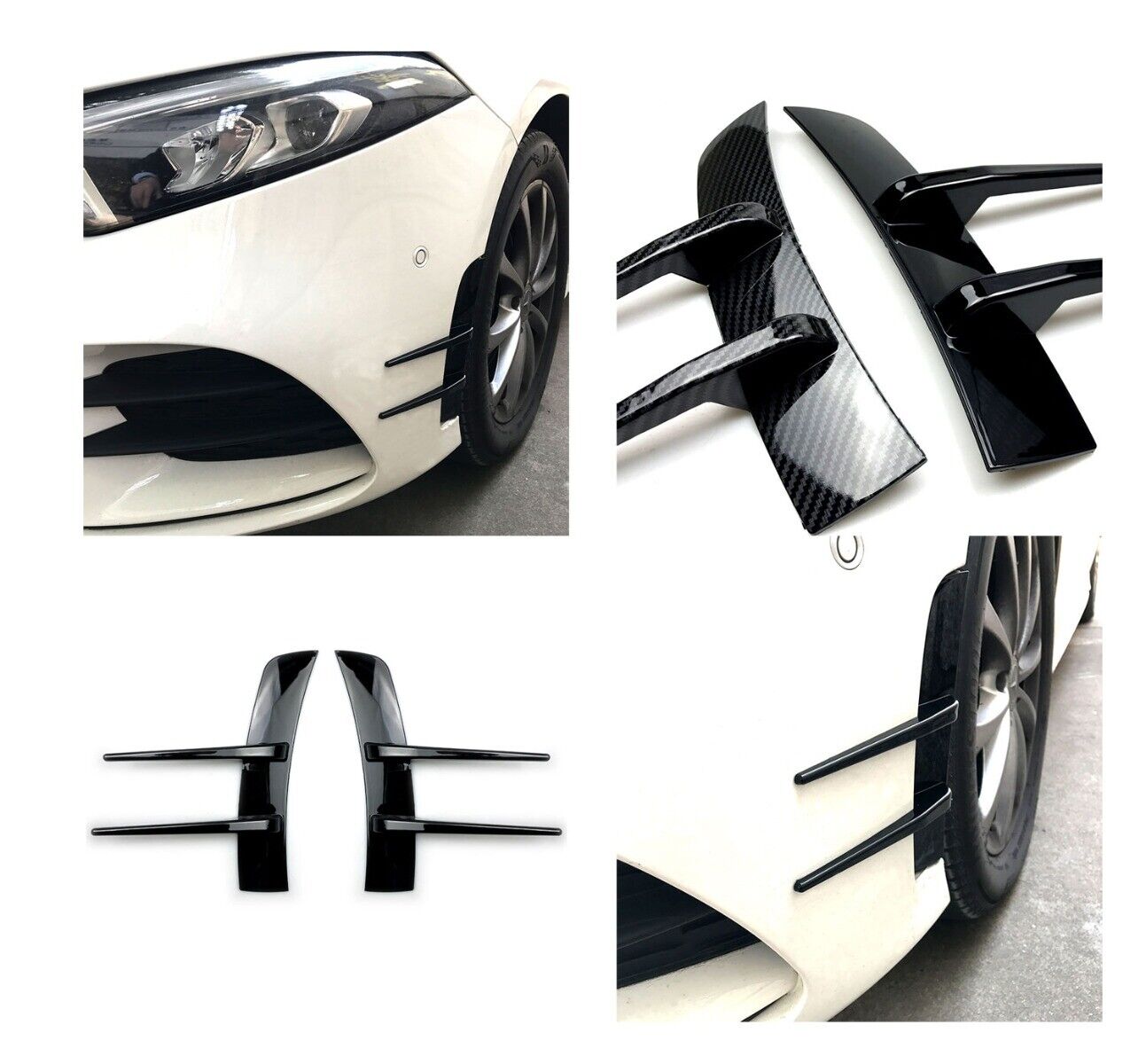 AMG LOOK AMMISSIONE D'ARIA VENTILAZIONE AIR SCOOP SPOILER AVANT per Mercedes AUTOELEGANCERICAMBI