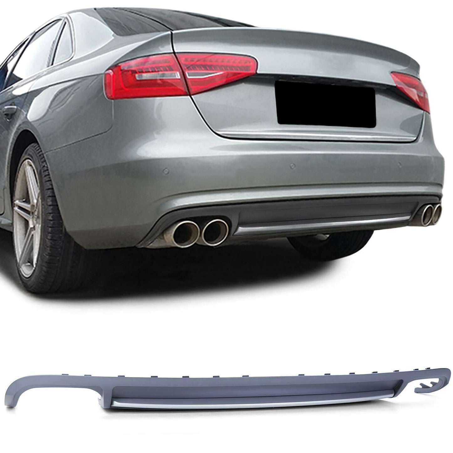 Paraurti inserto diffusore posteriore sportivo Audi A4 B8 berlina Avant 07-11