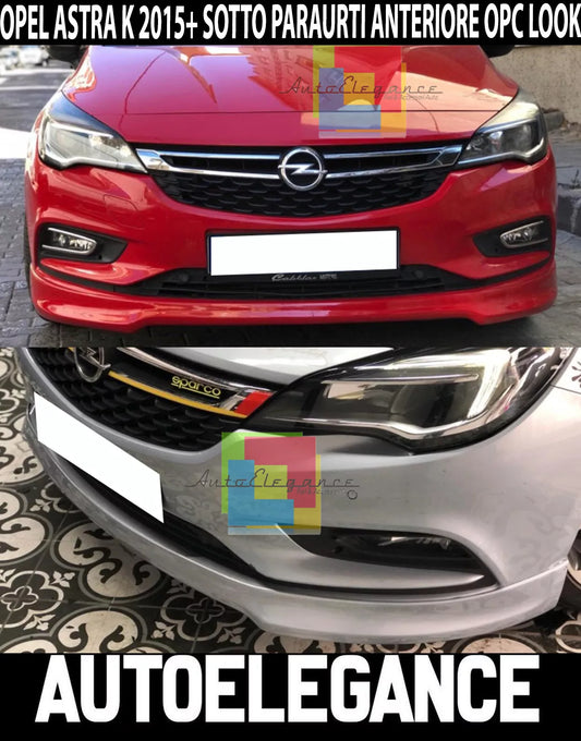 OPEL ASTRA K SPOILER SOTTO PARAURTI ANTERIORE ABS LOOK SPORTIVO OPC ..-