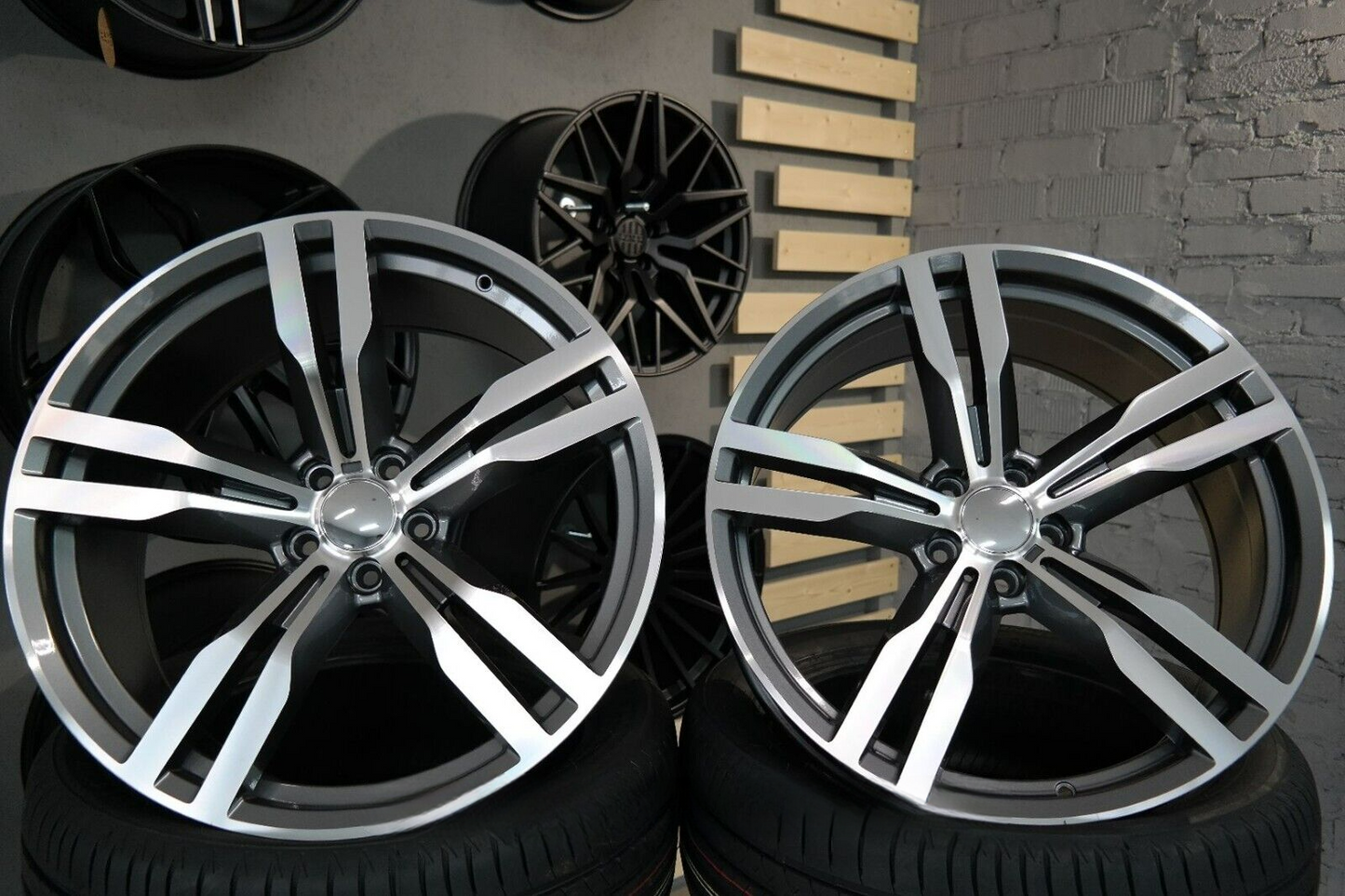 ADATTO per per BMW G30 G20 G22 CERCHI IN LEGA 4x 20 inch 648M Stile 5x112 Grigio