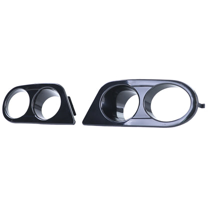 Aftermarket Gloss Black Fog Light Bumper Cover Compatible with BMW 3 Series E46 