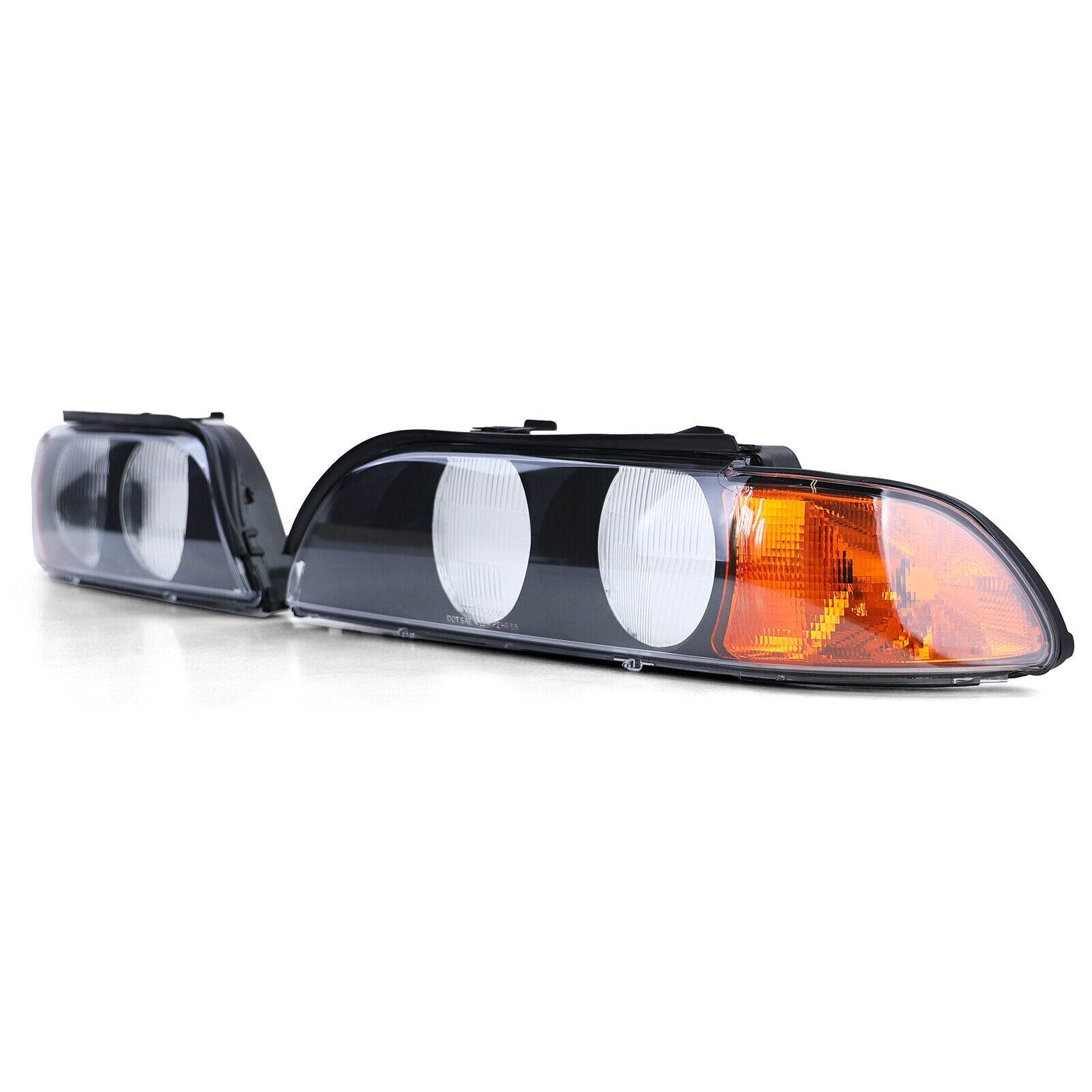 Coppia lenti faro sparse destra sinistra adatta per BMW Serie 5 E39 95-04- AUTOELEGANCERICAMBI