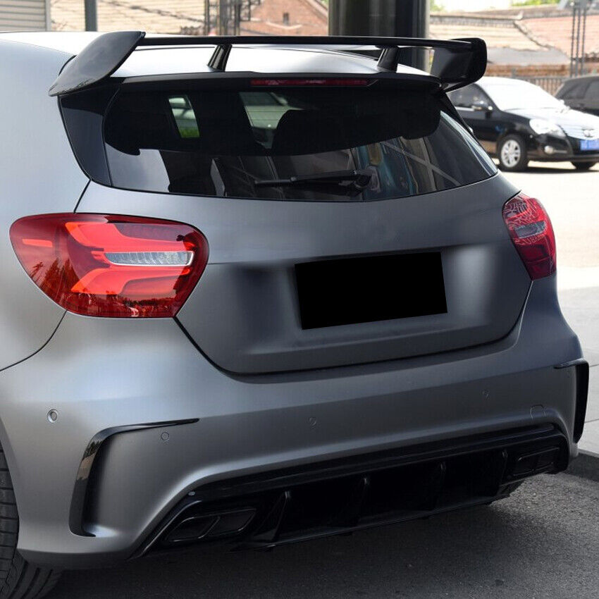 AMG LOOK AERO FLAPS NERO posteriore adatto per Mercedes W176 Classe A AUTOELEGANCERICAMBI