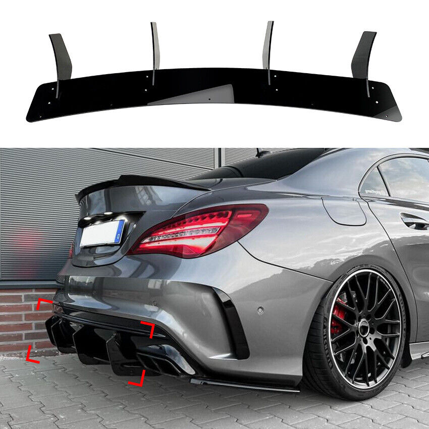 Adatto per diffusore sottospoiler Mercedes C117 X117 CLA 45 AMG