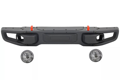 💎Paraurti metallo per Jeep Wrangler Rubicon JK 07-17 Fendinebbia Griglia Nero💎