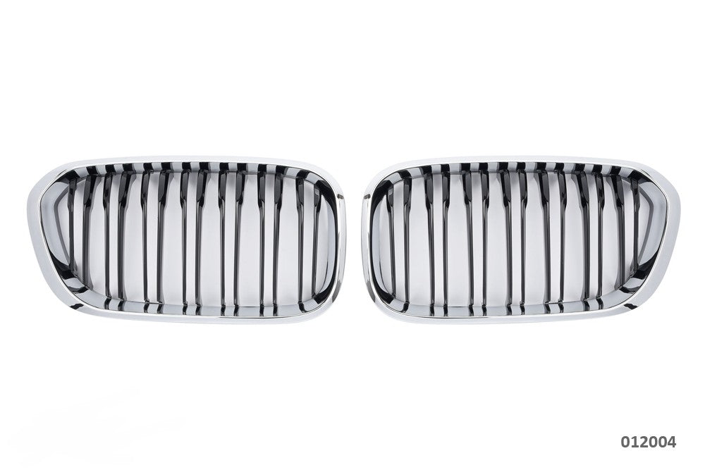 Griglie della griglia per BMW Serie 1 F20/F21 dal 2015 nere/cromate