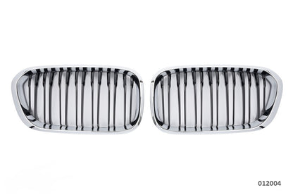 Griglie della griglia per BMW Serie 1 F20/F21 dal 2015 nere/cromate