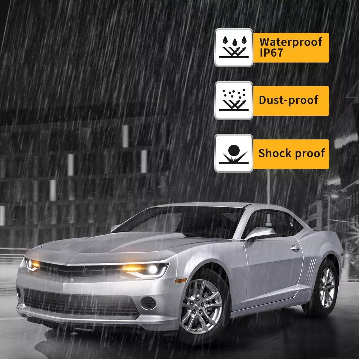 ⭐ART.2949 Kit Fari Anteriori a LED RGB + Posteriori Rossi – Chevrolet Camaro⭐