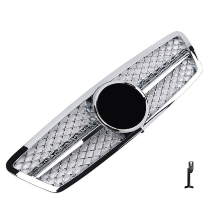 Griglia sportiva per Mercedes W203 S203 C cromata AMG