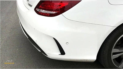Adatto per Mercedes W205 Classe C posteriore AMG OTTICA FLICS AERO FLAPS CARBONI