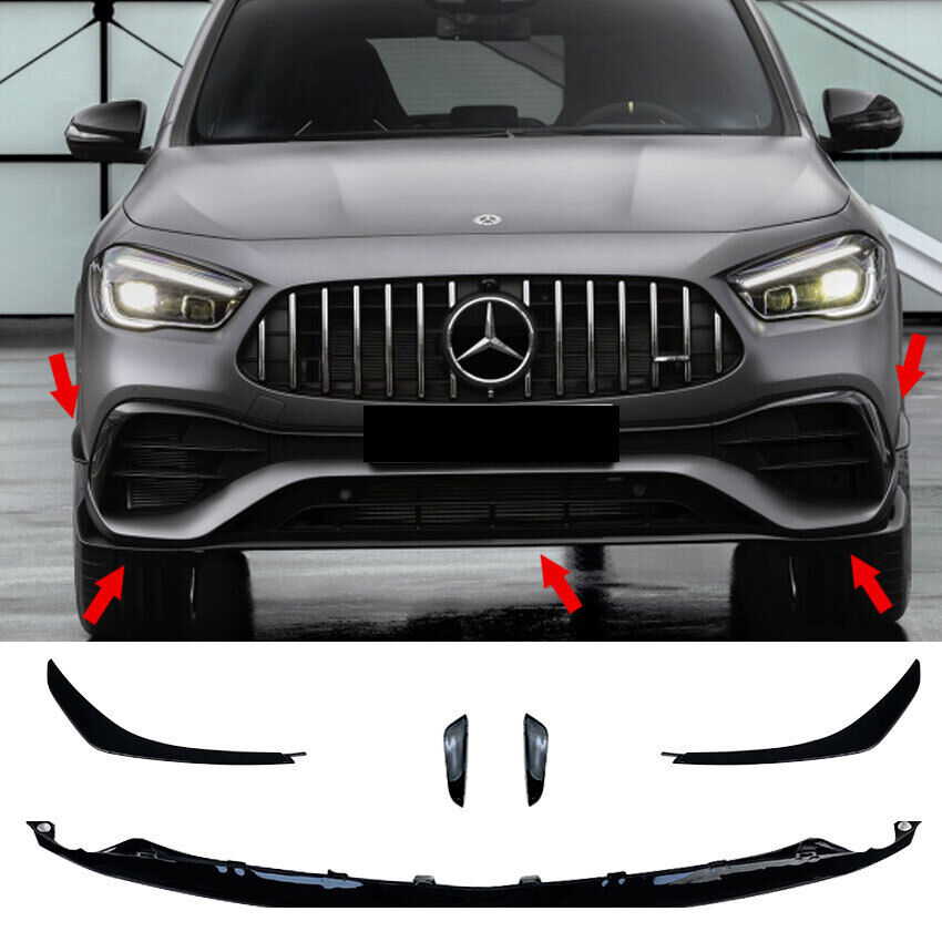 Suitable for Mercedes GLA H247 with AMG equipment FRONT SPOILER FLAPS SPOILER 