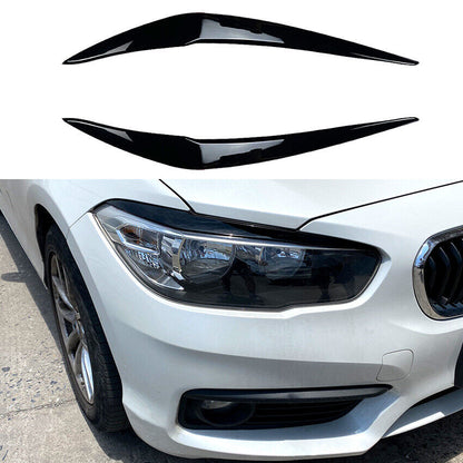 Per BMW F20 F21 LCI 2015-2019 pannelli fari aspetto cattivo nero lucido