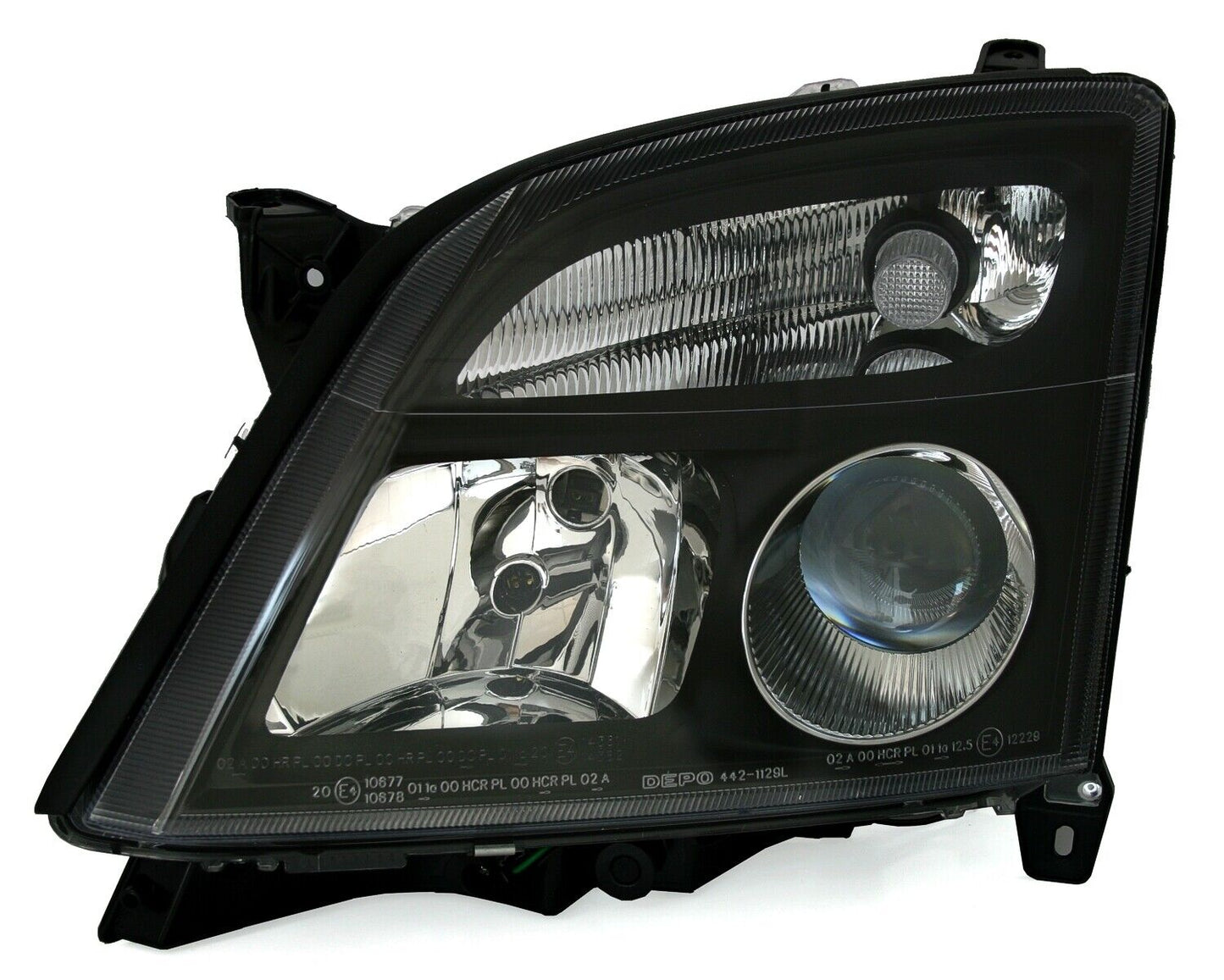 Headlight set for Opel Vectra C Signum -05 in black H7 LWR 