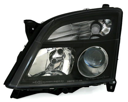 Headlight set for Opel Vectra C Signum -05 in black H7 LWR 