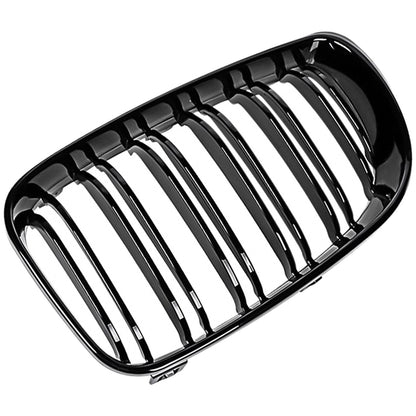 Griglia Rene doppia passerella adatta per BMW Serie 1 E81 E87 E88 2007-13 nero