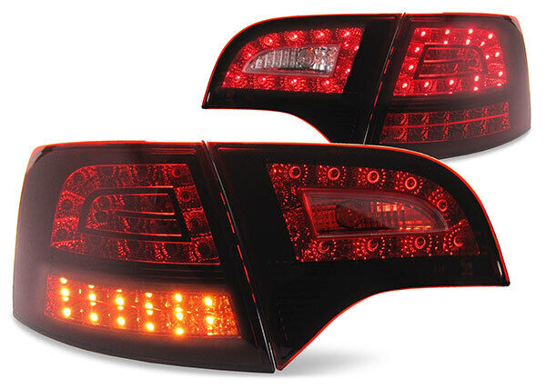 LED Rear Lights + Dark Red LED Turn Signal for Audi A4 