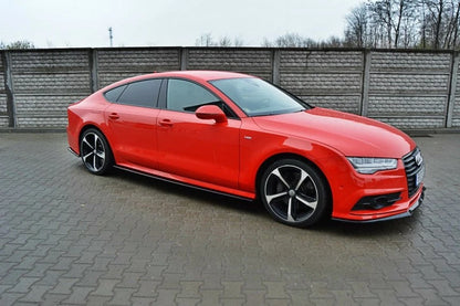 💕 Sotto minigonne  adatto per   Audi A7 S Line Facelift  nero lucido 💕