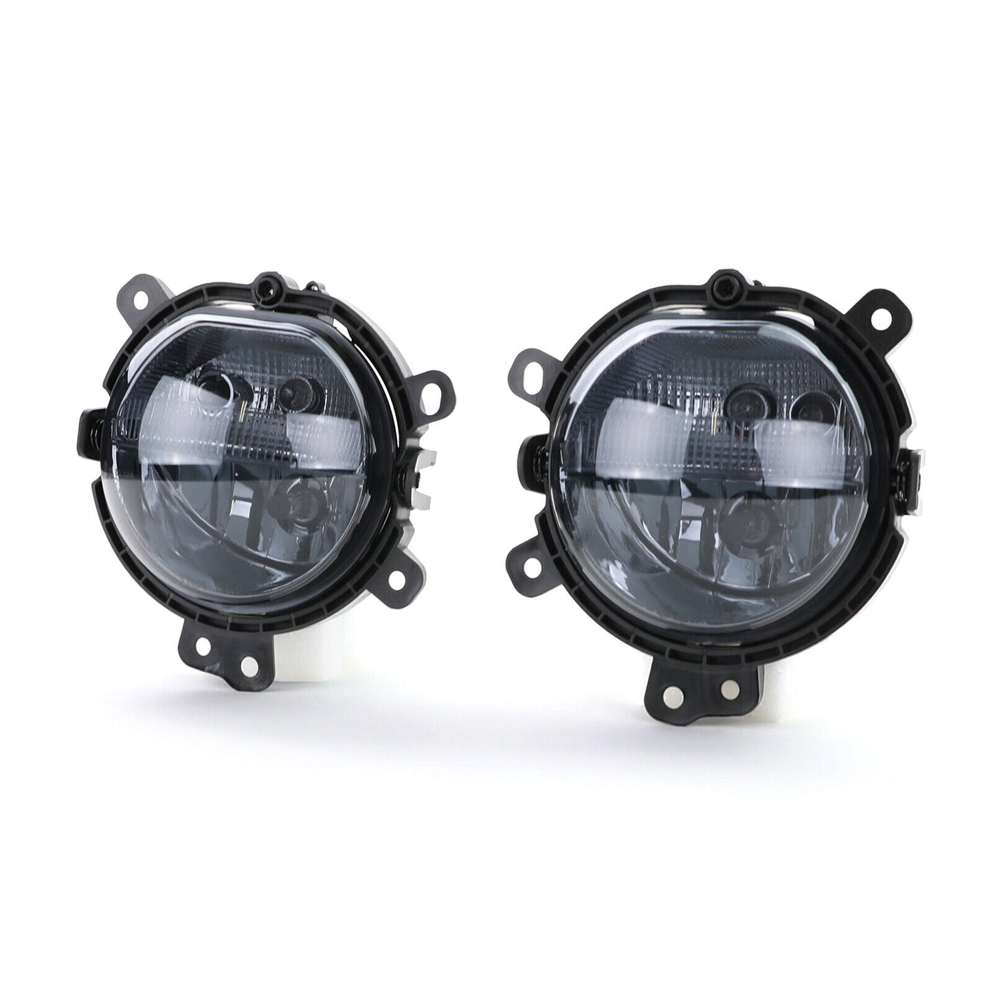 Fog Light + Daytime Running Light Smoke Black For Mini F54 F55 F56 F57 14-21 