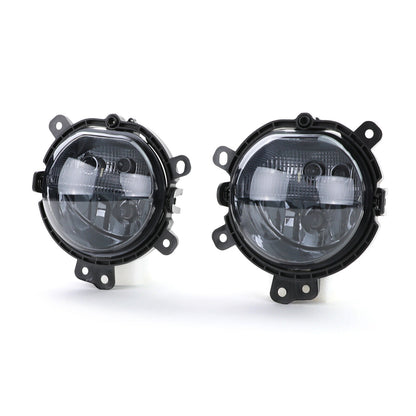 Fog Light + Daytime Running Light Smoke Black For Mini F54 F55 F56 F57 14-21 