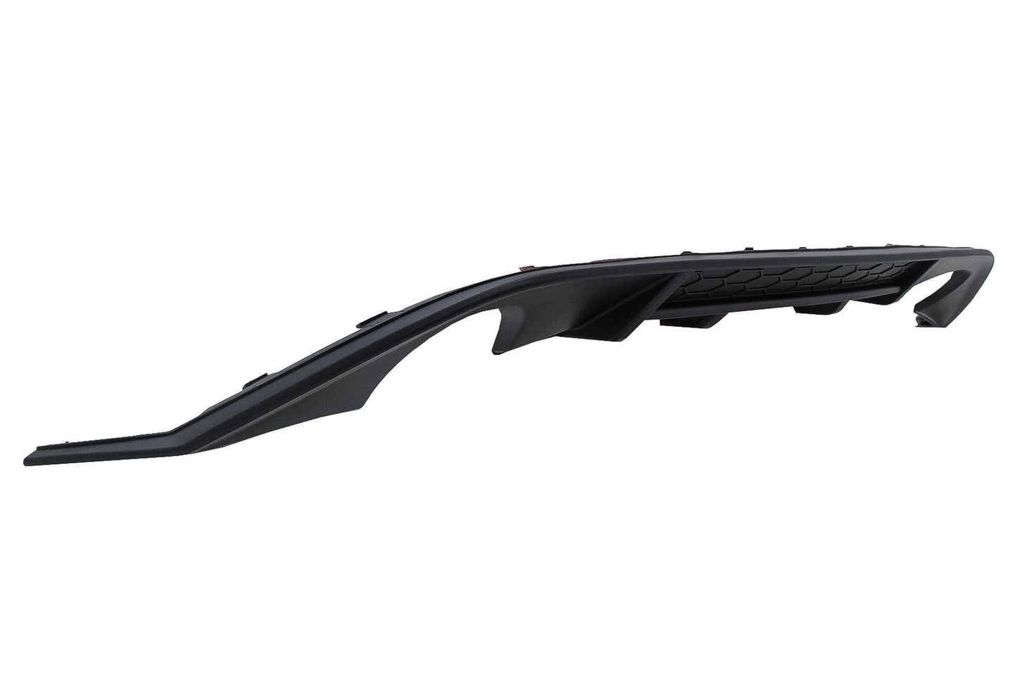 Twin Diffuser Single Exhaust Tips For VW Golf 7 13-16 GTI Look 