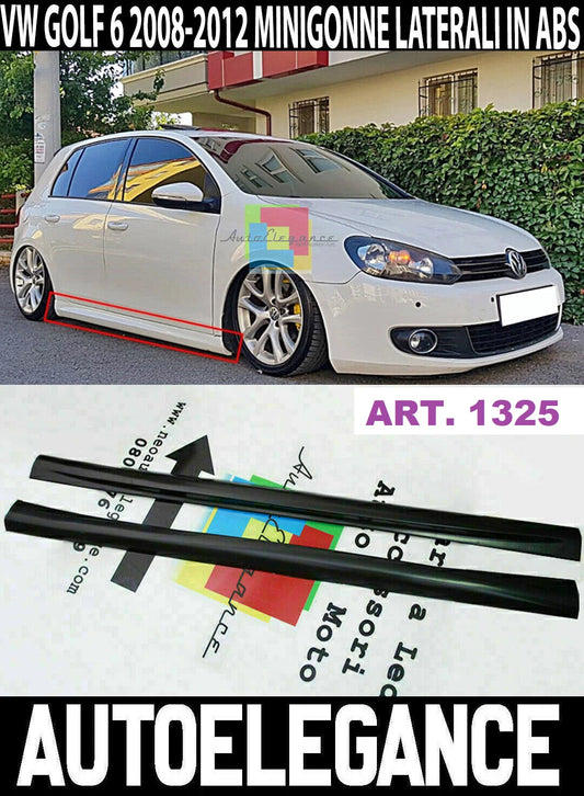 1325 VW GOLF 6 VI 2008-2012 SPOILER MINIGONNE LATERALI RLINE DESIGN IN ABS
