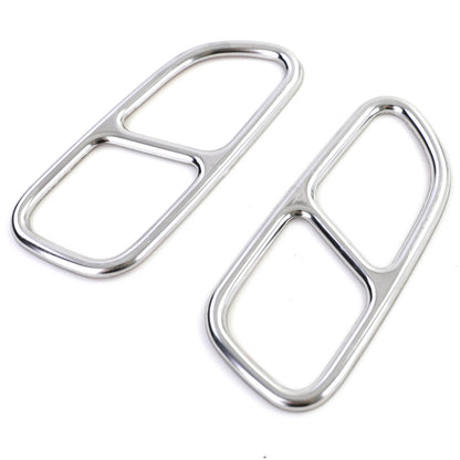 Terminale di scarico cromato 4 tubi ottici aftermarket compatibile con Mercedes SLK R171 08-11
