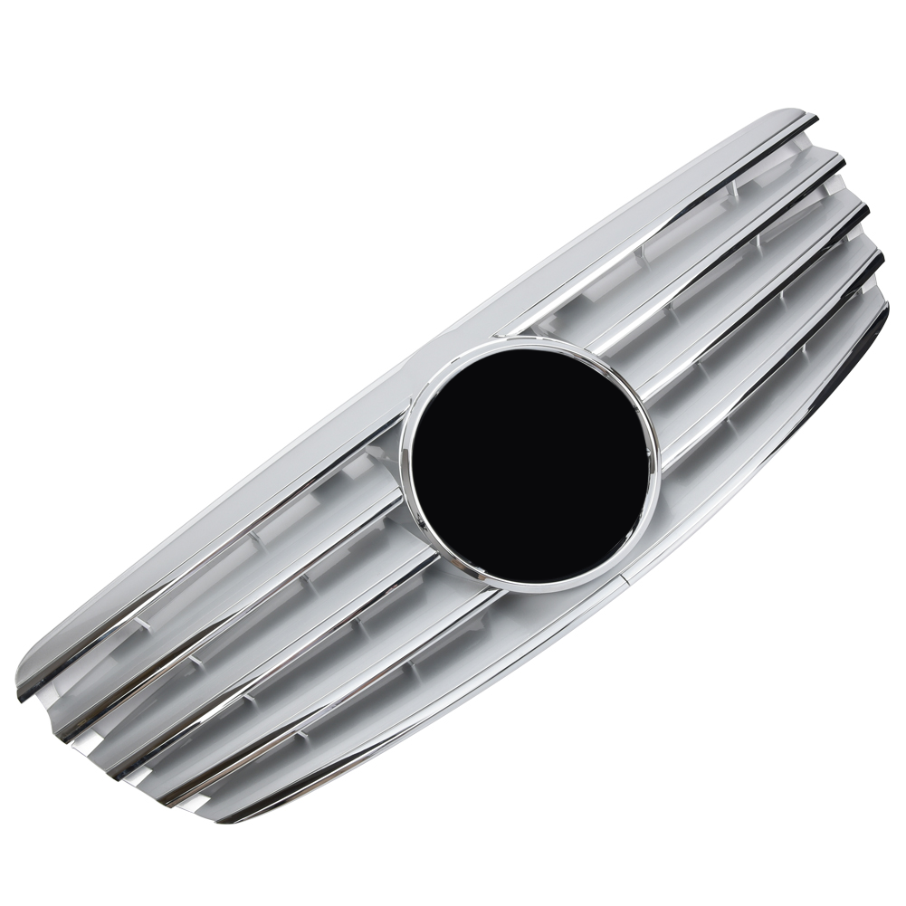 Griglia sportiva per Mercedes W211 S211 E 2002-2006 argento cromato AMG LOOK