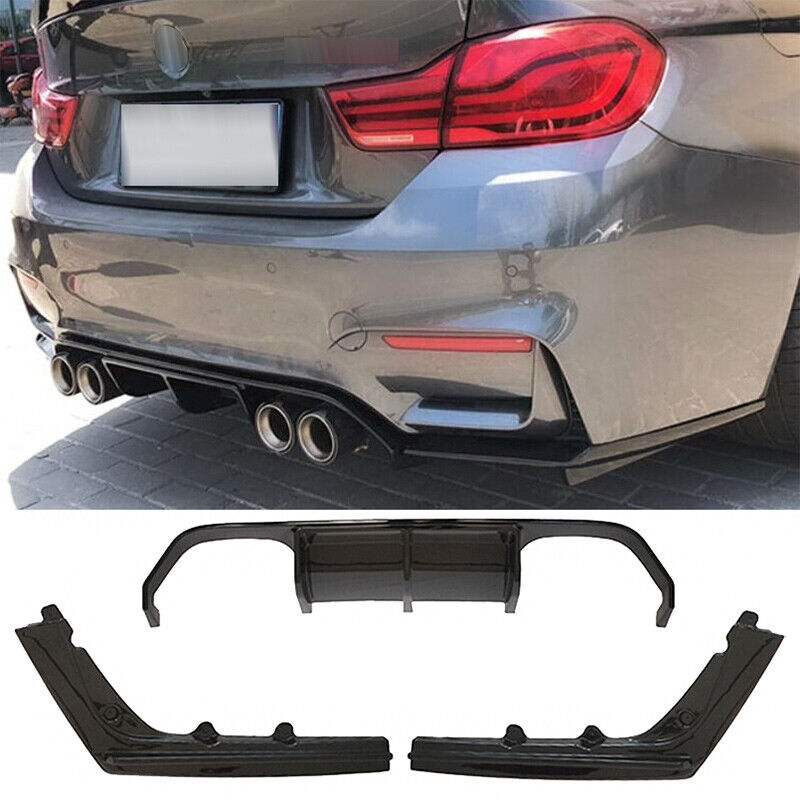 Diffusore posteriore paraurti scarico adatto per BMW G30 G31 Sport tutto nero