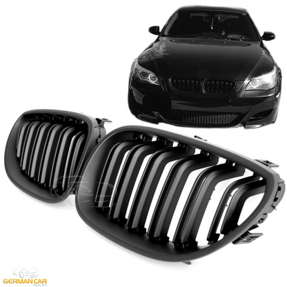 GRILLE FOR BMW 5 SERIES E60 E61 SPORT MATT BLACK 
