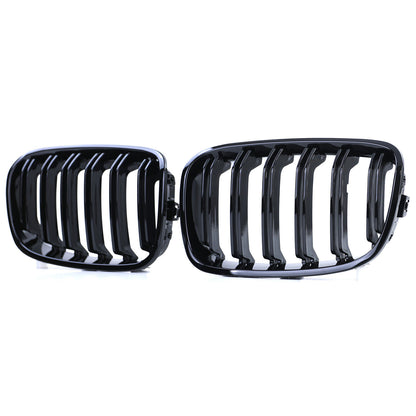 Griglia radiatore sportiva doppia barra performance lucida per BMW Serie 1 F20