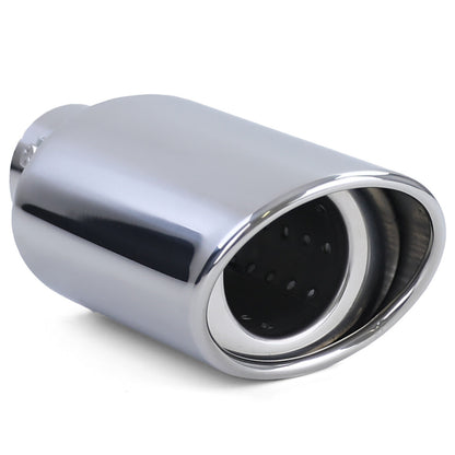 Rivestimento terminale scarico racing in acciaio inox per avvitabile ovale