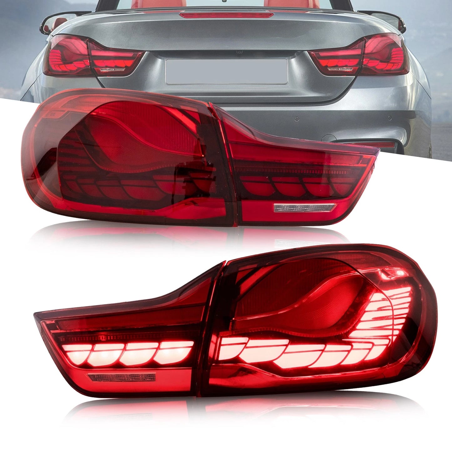 🔥ART.2867 Fanali Posteriori a LED GTS Style – BMW Serie 4 / M4 (F32 F33 F36 )🔥