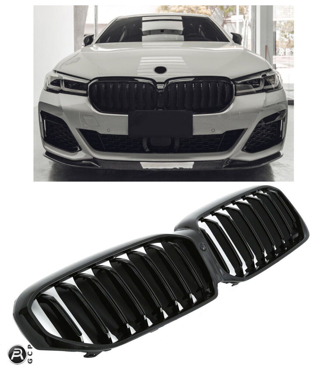 ADATTO PER BMW SERIE 5 G30 G31 LCI SPORT GRIGLIA RADIATORE NERO LUCIDO AUTOELEGANCERICAMBI