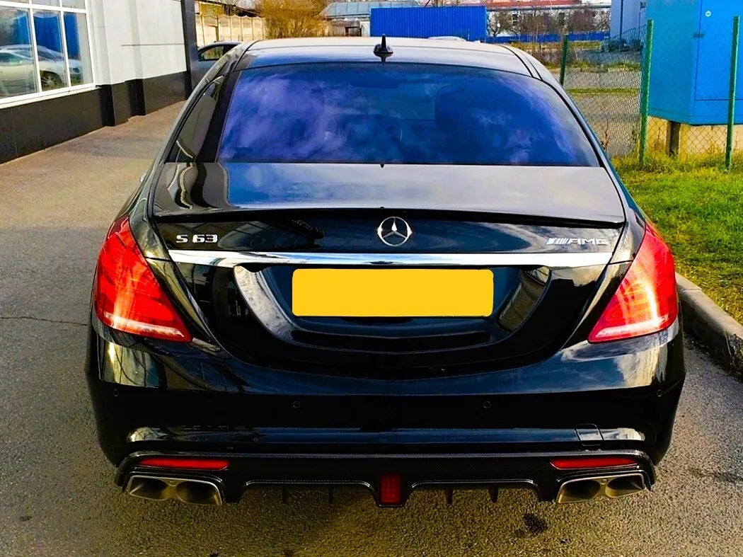 ✨Spoiler Posteriore Nero Lucido Adatto Per Mercedes Classe S W222 2013-2020✨