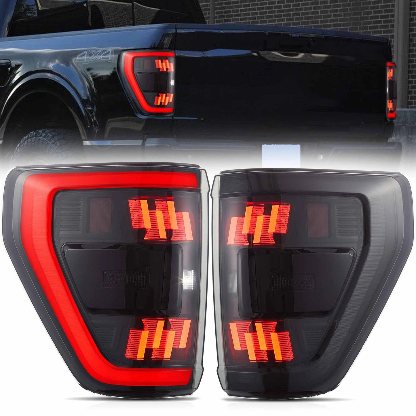 🔥ART.2856 Fanali Posteriori a LED Fumé con Animazione Start-Up – Ford F-150 🔥