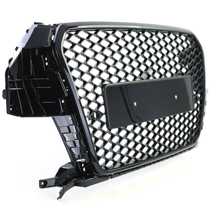 Glossy Sport Honeycomb Radiator Grille for Audi Q3 8U prefacelift 11-15