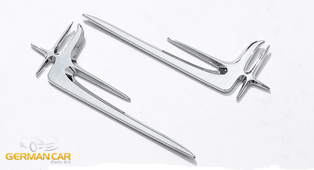 For Mercedes X253 and W205 Chrome Emblem Ornament Tuning Long Version 