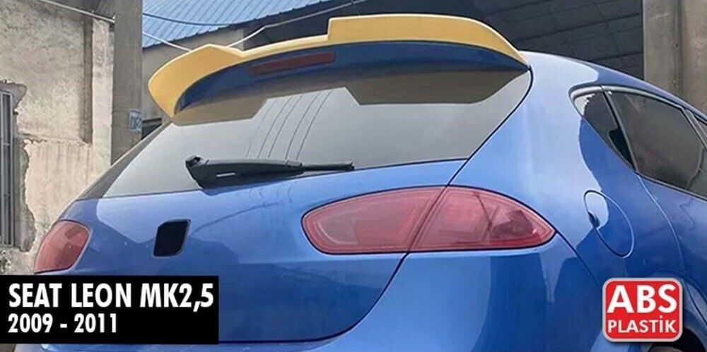 SPOILER SUITABLE FOR LEON 1P MK2 2009-2012 CUPRA R LOOK GLOSSY BLACK 