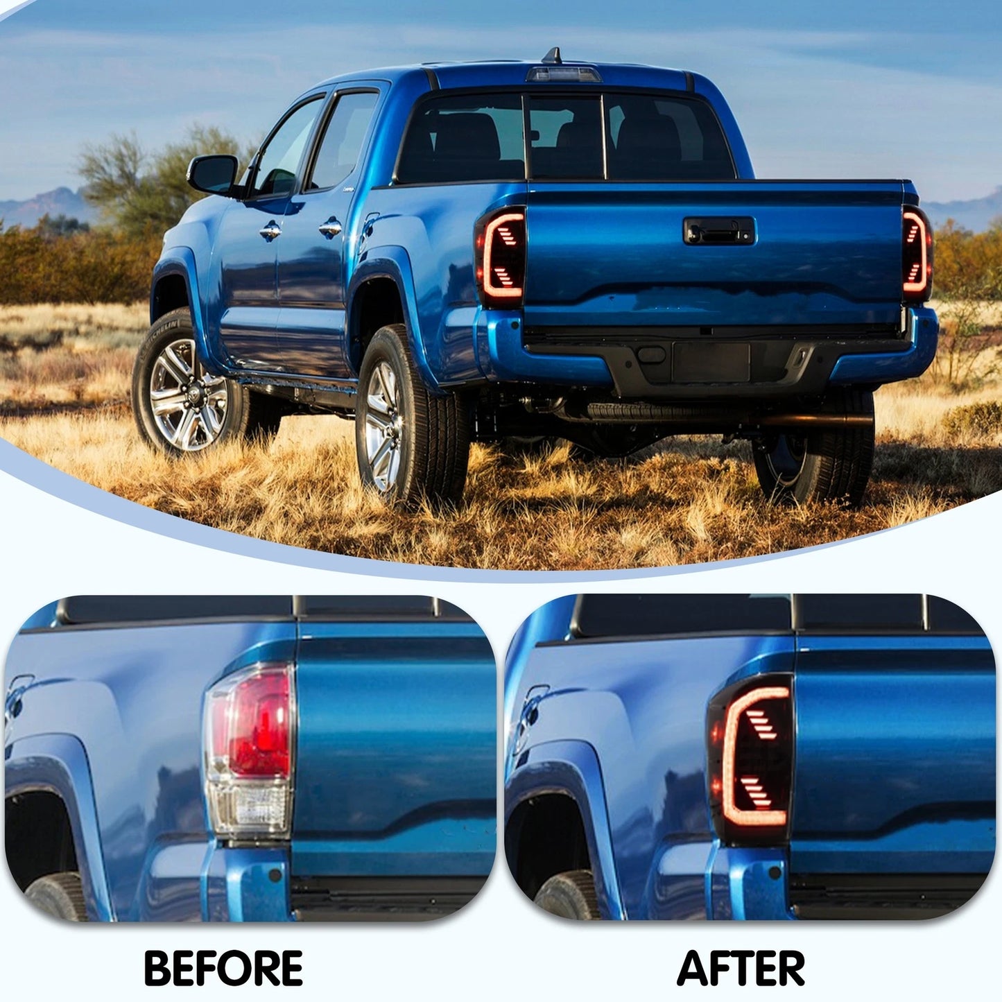 ⭐ART.2950 Fanali Posteriori a LED con Sequenziale – Toyota Tacoma (2016–2021)⭐