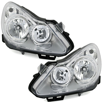 Headlight set for Opel Corsa D 06-11 H1 H7 Headlight 