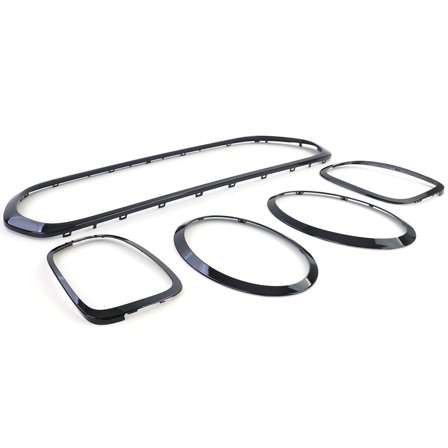 Cornice griglia fanali posteriori nera lucida compatibile per Mini F55 F56 F57 2014-2018