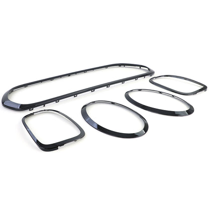 Cornice griglia fanali posteriori nera lucida compatibile per Mini F55 F56 F57 2014-2018