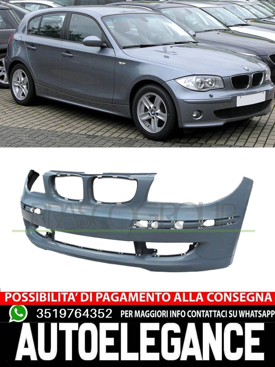 Paraurti Prasco Anteriore Per Bmw 1 E87 130 123 120 118 116 E81 Primer OEM 51117185125